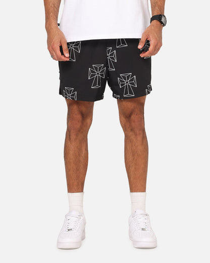 Saint Morta Holy Tide Beach Shorts Black