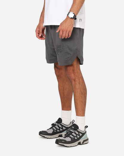 Saint Morta Crested Wing Basketball Shorts Grey