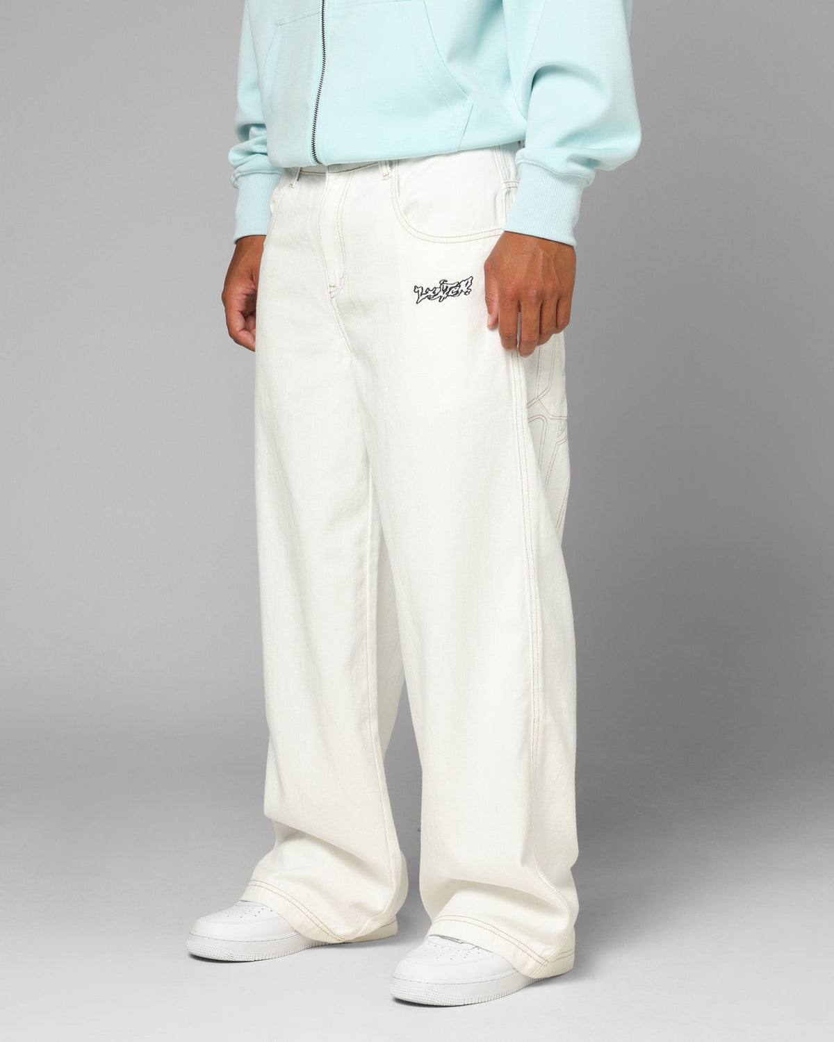 Loiter Star Born Jeans Off White