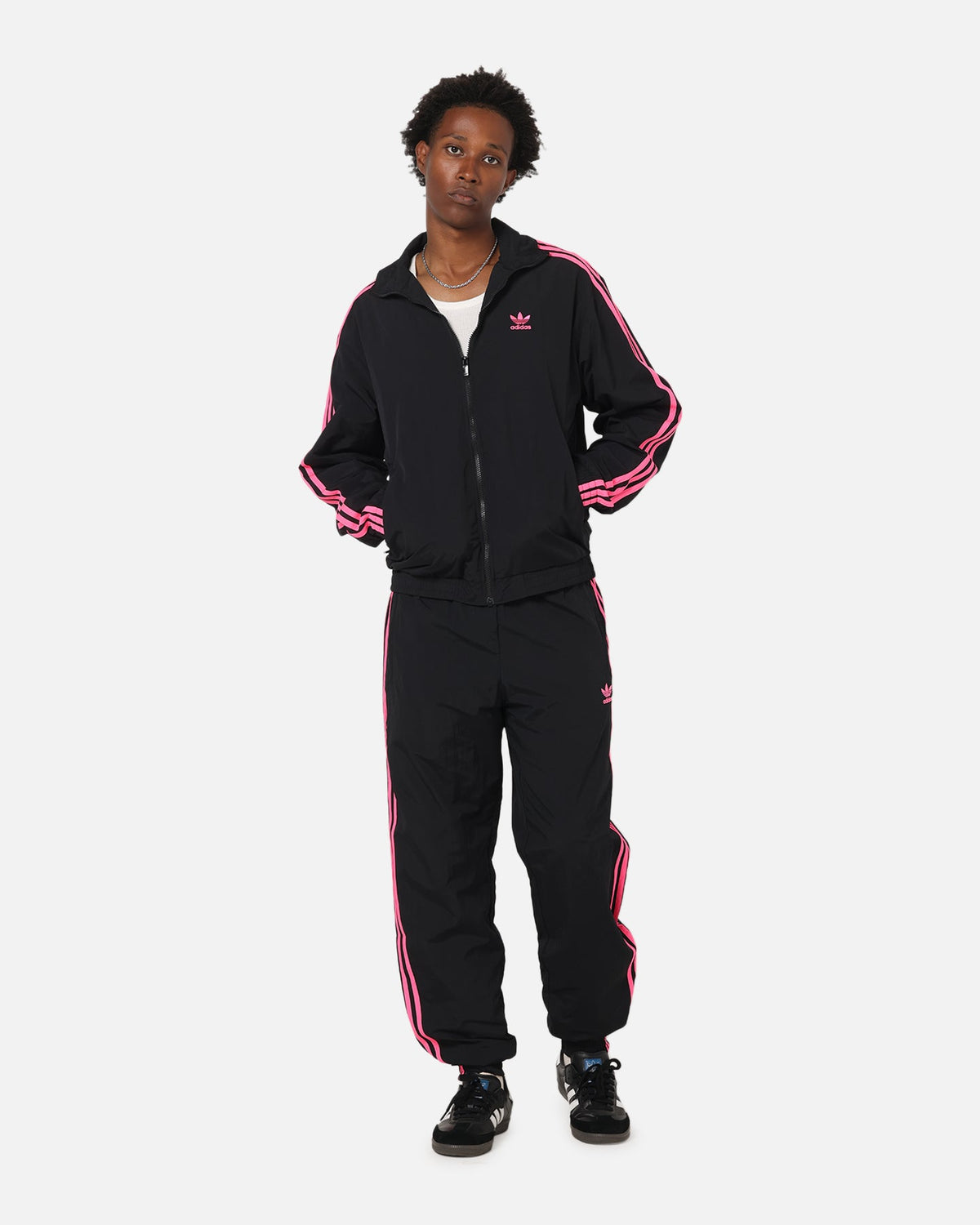 Adidas Firebird Pants Black/Lucid Pink