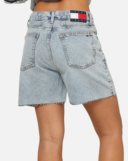 Tommy Jeans Women's Mom Fit Denim Shorts Mid Denim
