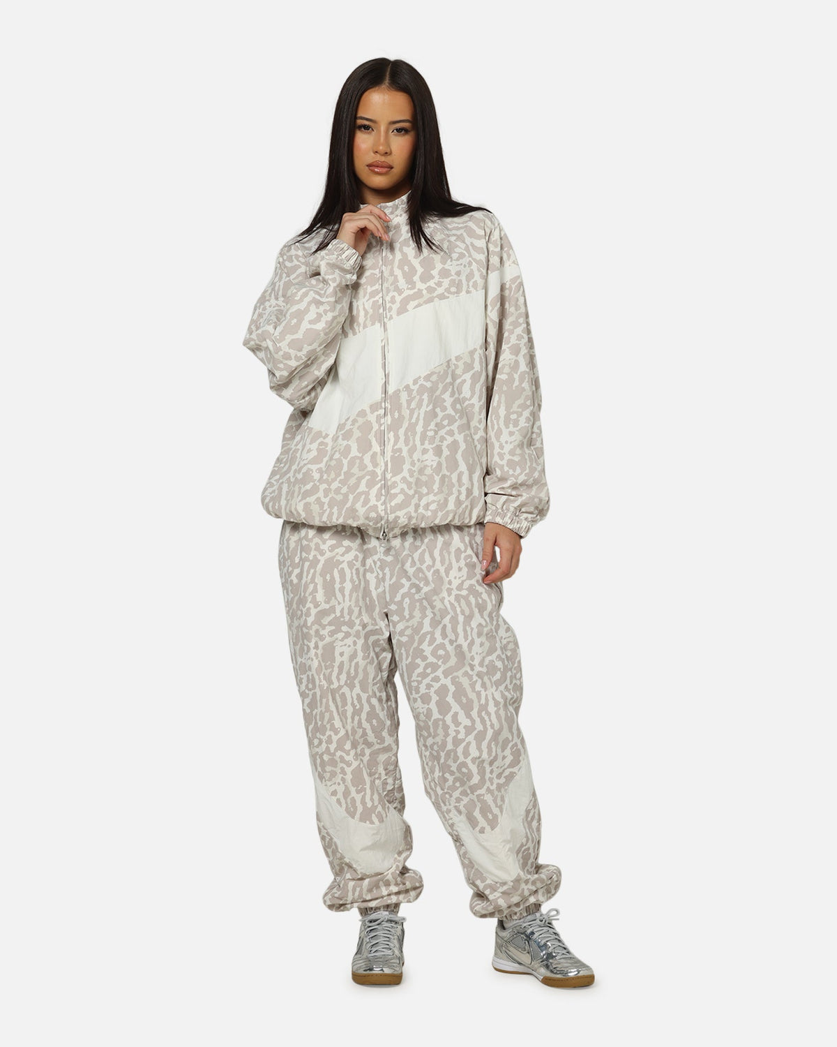 Nike Women's Sportswear Woven Printed Pants Leopard/White
