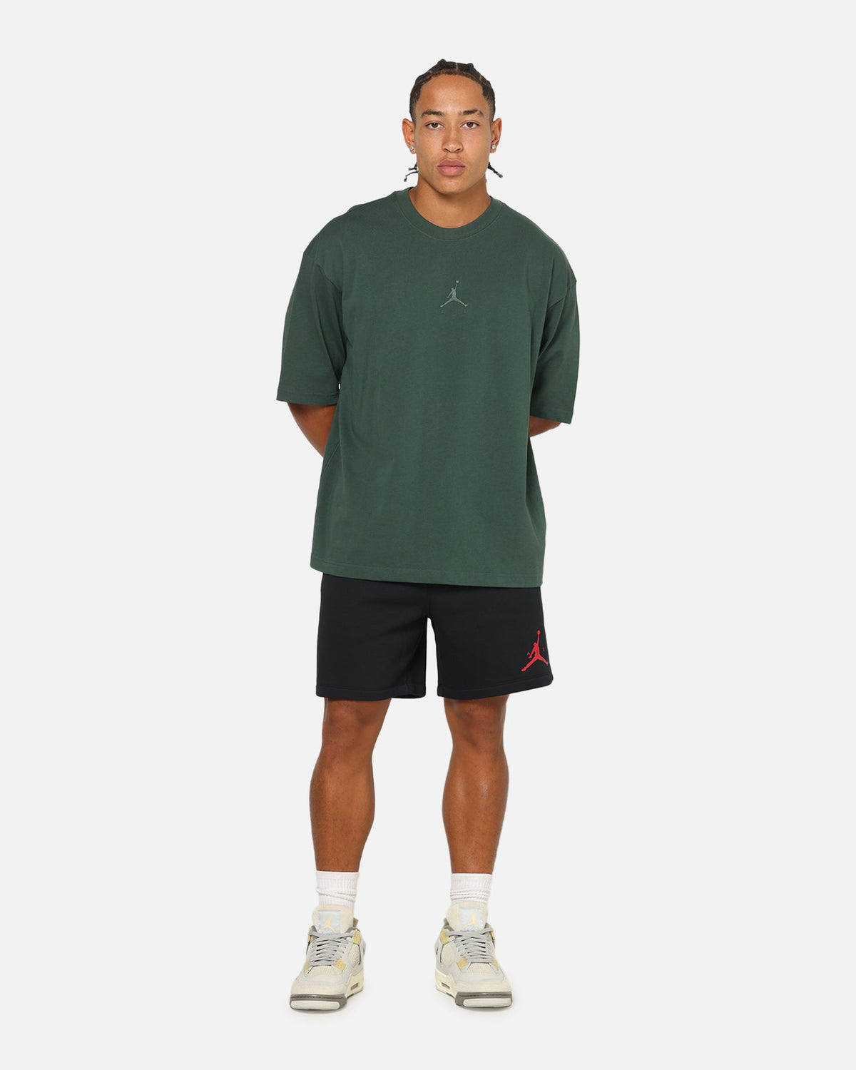 Jordan Jumpman Fleece Shorts Black/Red