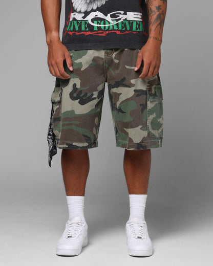 Loiter Star Born Cargo Shorts Camo