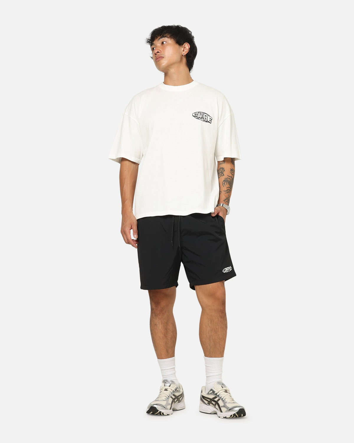 Carre Static Beach Shorts Black