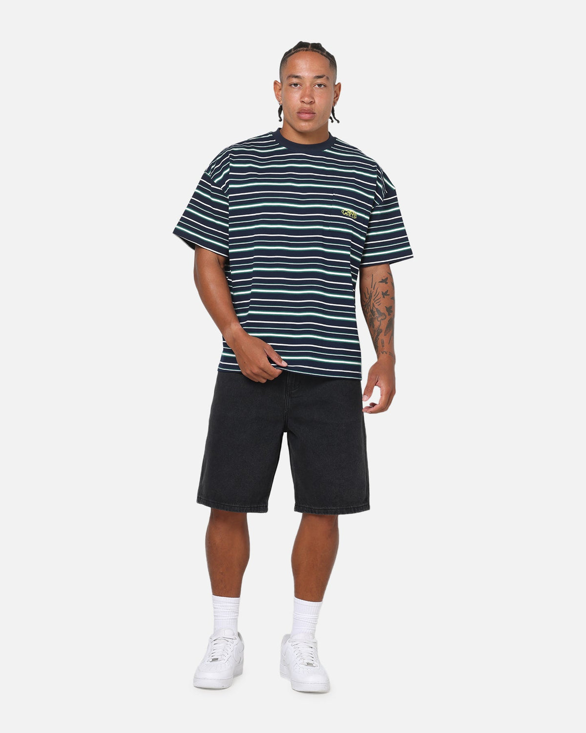 Carre Solace Baggy Jorts Washed Black