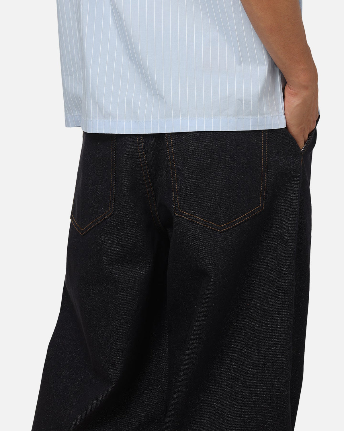 Carre Astor Pleated Jeans Raw Blue