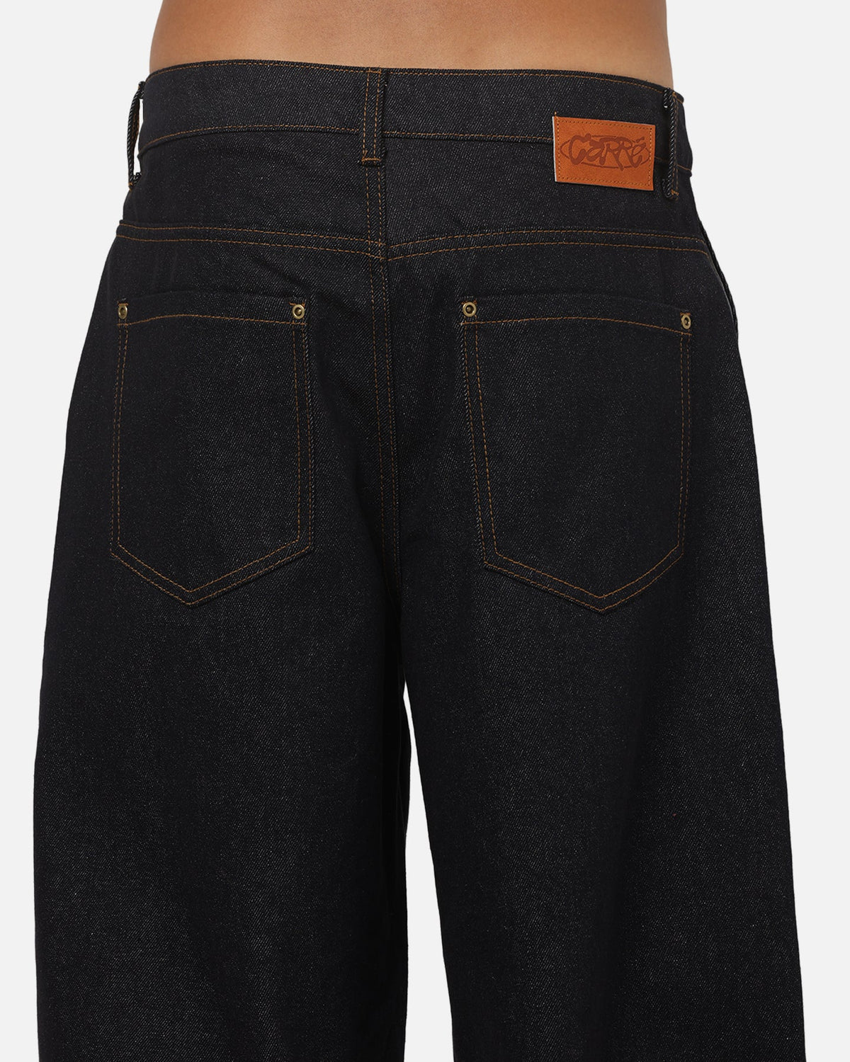Carre Astor Pleated Jeans Raw Blue