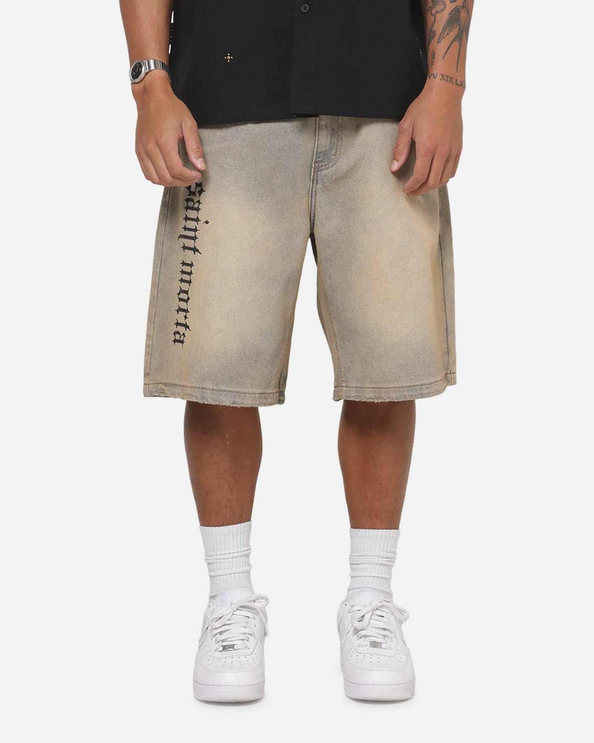 Saint Morta Amplus Sacrament Jorts Dirty Vintage Blue
