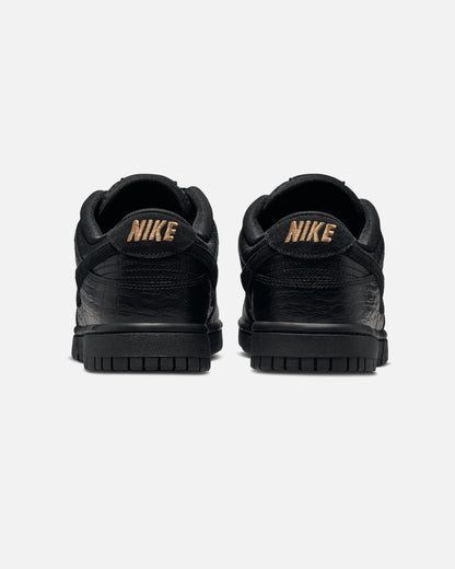 Nike Women's Dunk Low "Croc Skin" Black/Black