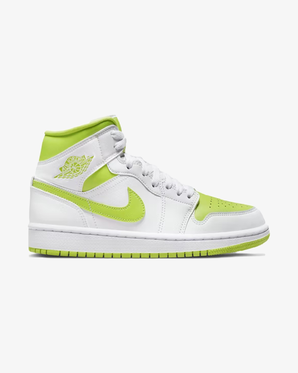 NIKE AIR JORDAN1 MID WMNS WHITE LIME (NEW)