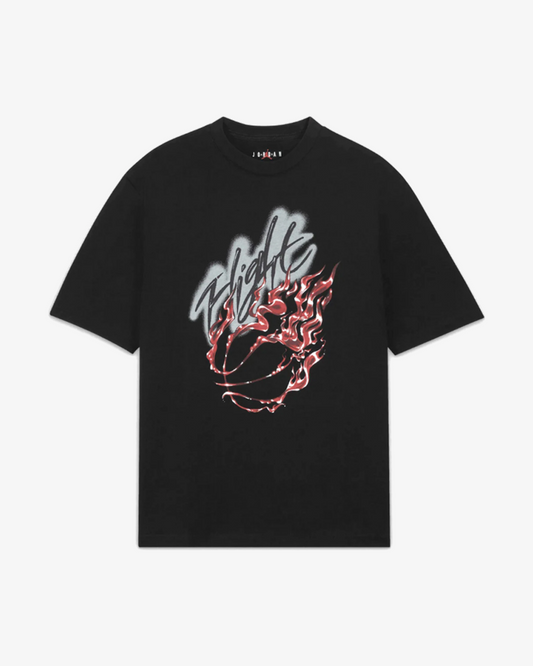 TRAVIS SCOTT X AIR JORDAN CACTUS JACK BLACK TEE (NEW)