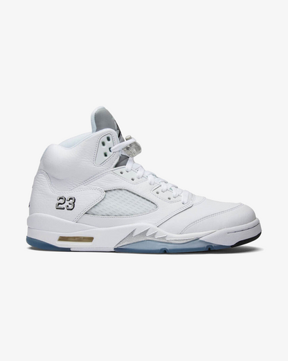 NIKE AIR JORDAN5 METALLIC WHITE