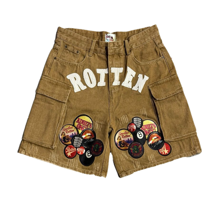 DRY ROT "Souvenir" Cargo Shorts (Brown)
