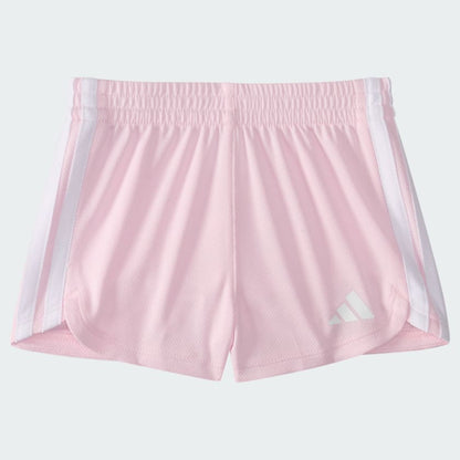 Kids' adidas Two-Piece Short Sleeve Graphic Heather Tee and Mesh Shorts Set