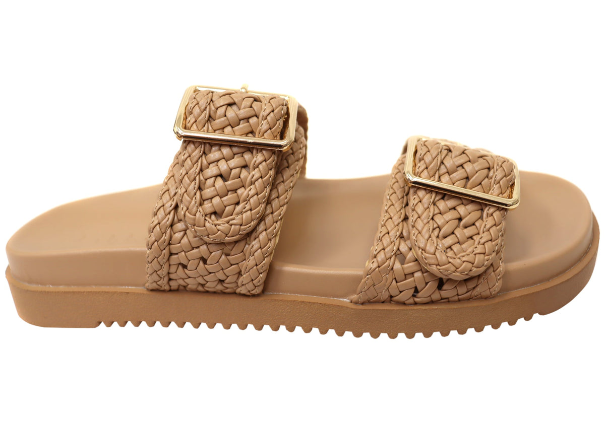 Billini Aprila Womens Comfortable Slides Sandals