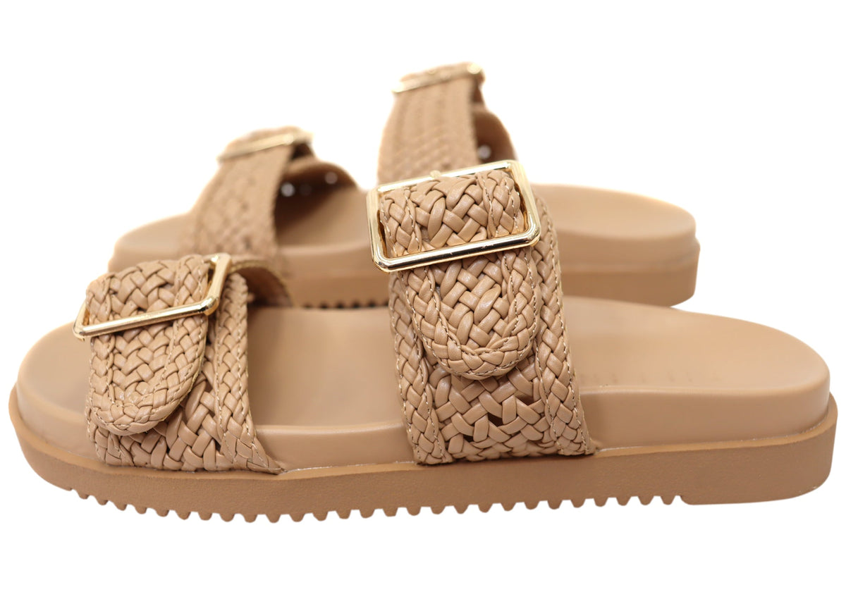 Billini Aprila Womens Comfortable Slides Sandals