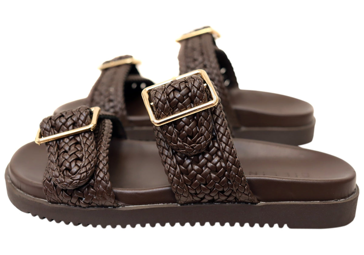Billini Aprila Womens Comfortable Slides Sandals
