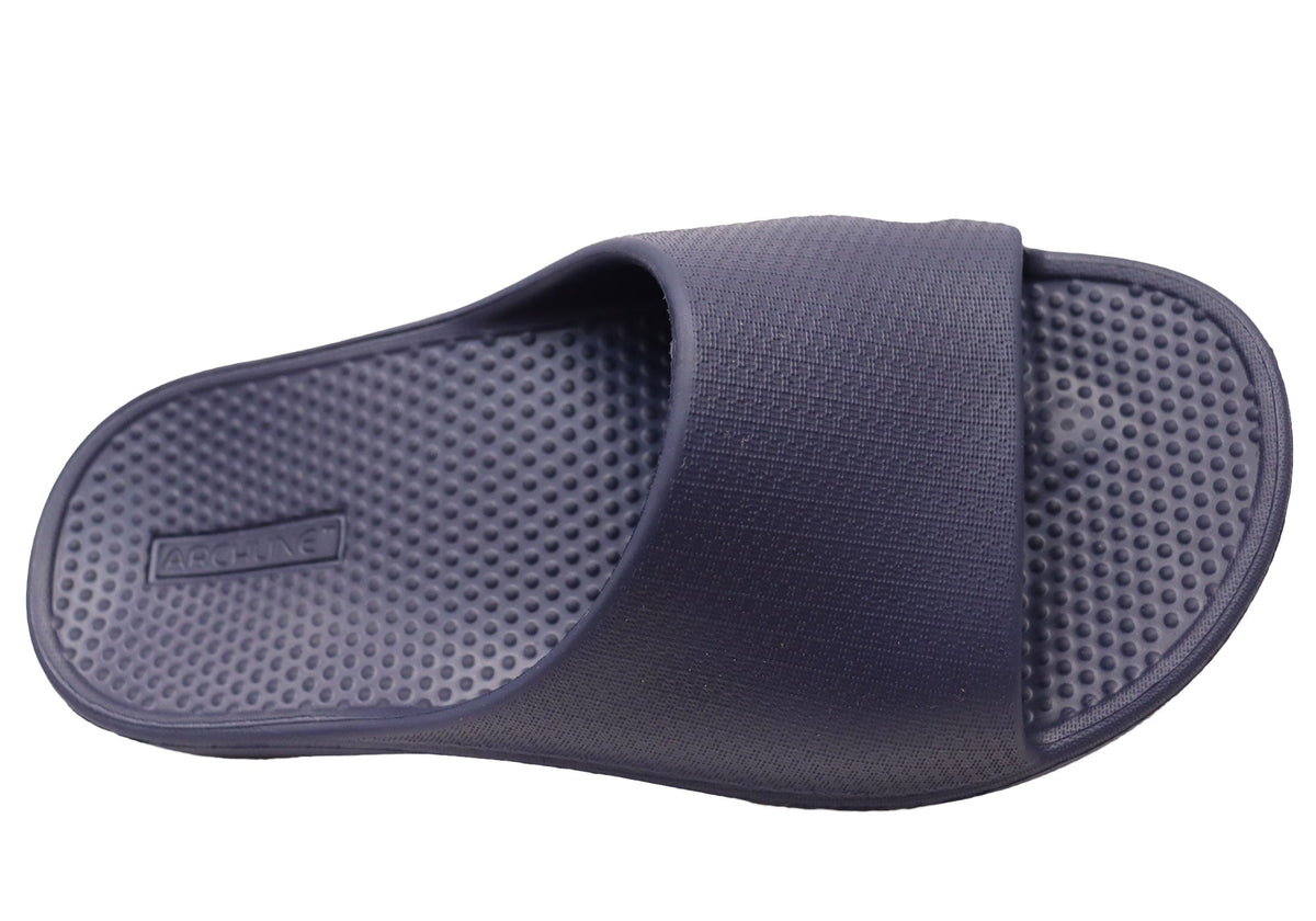 Archline Unisex Comfortable Rebound Orthotic Slides With Arch Support