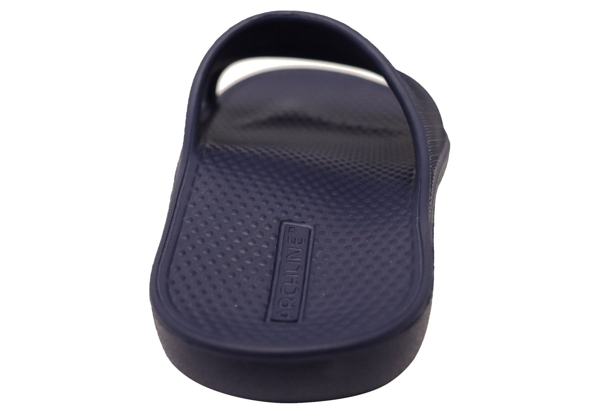 Archline Unisex Comfortable Rebound Orthotic Slides With Arch Support