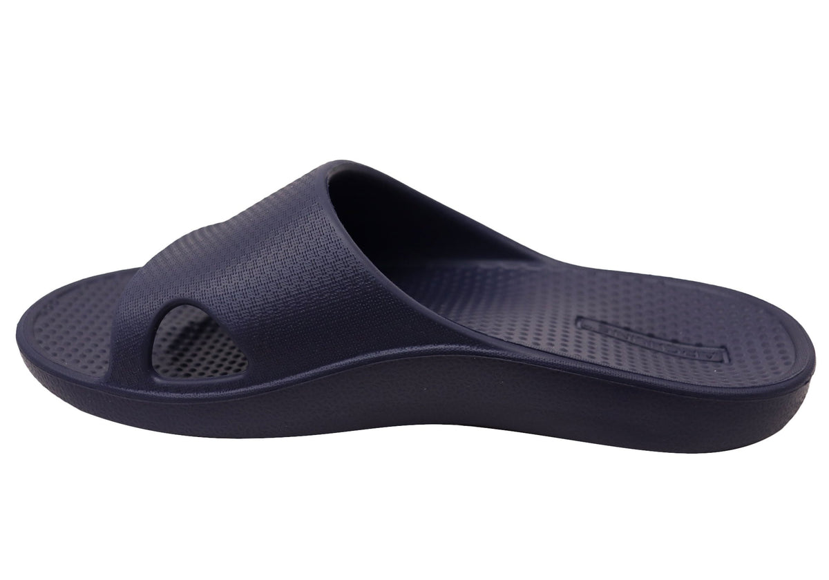 Archline Unisex Comfortable Rebound Orthotic Slides With Arch Support
