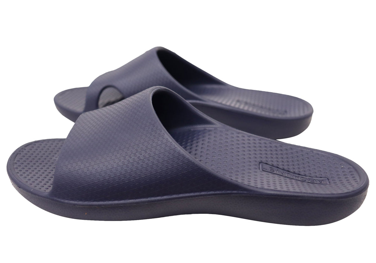 Archline Unisex Comfortable Rebound Orthotic Slides With Arch Support