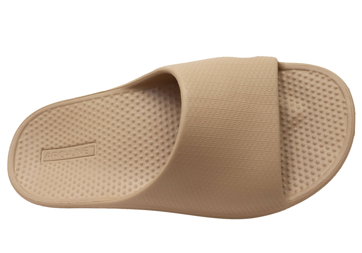 Archline Unisex Comfortable Rebound Orthotic Slides With Arch Support