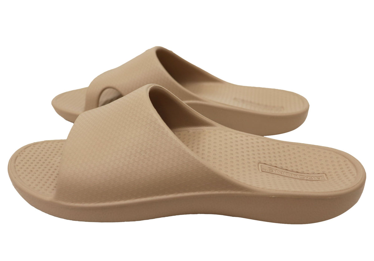 Archline Unisex Comfortable Rebound Orthotic Slides With Arch Support