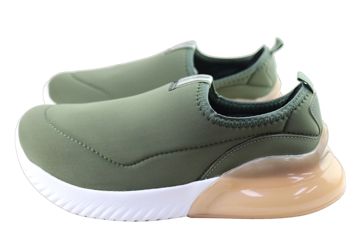 Actvitta Sharnell Womens Cushioned Slip On Active Shoes Made In Brazil