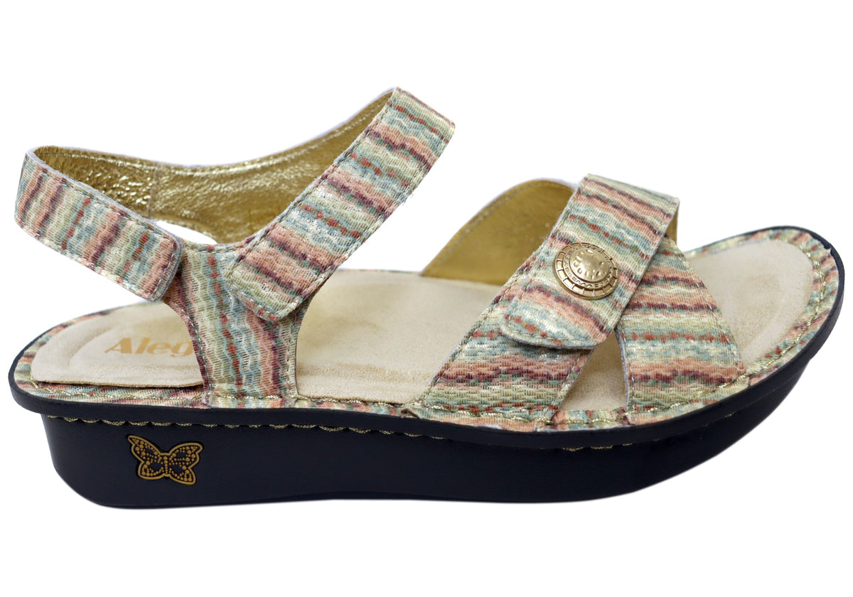 Alegria Kelsi Womens Comfortable Leather Sandals Spumoni
