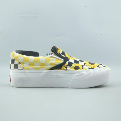 VANS CLASSIC CHECKERBOARD FLORAL PLATFORM
