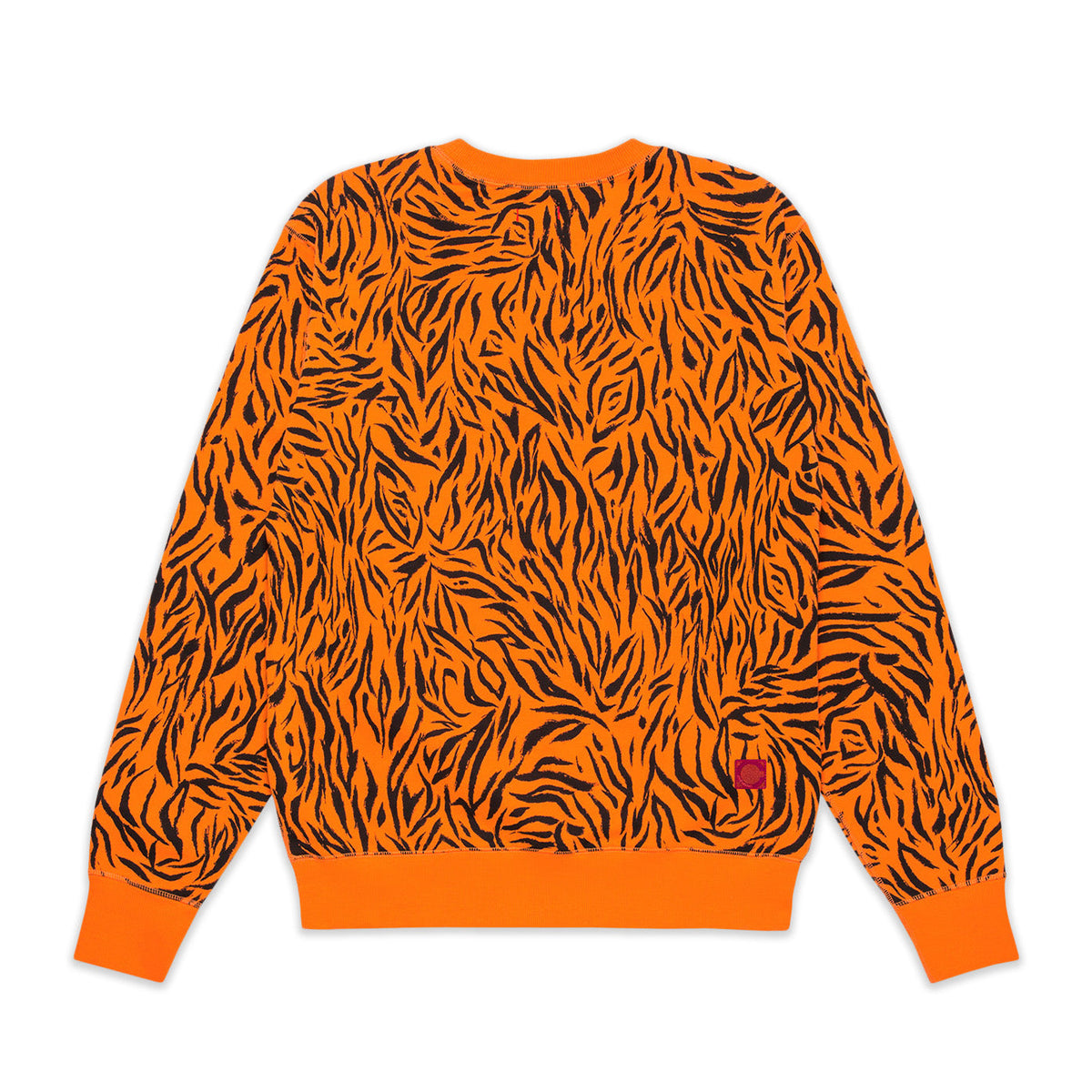 CLOT Men Tiger Stripe Sweatshirt Orange