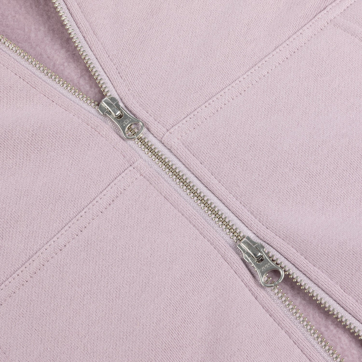 Dime Cursive Small Logo Zip Hoodie Mauve