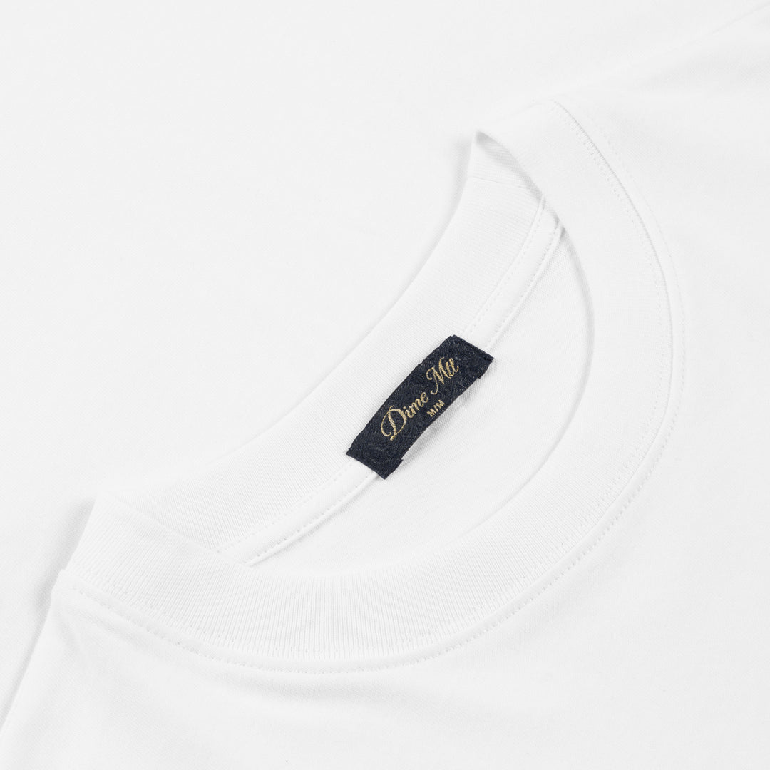 Dime Cursive T-Shirt White