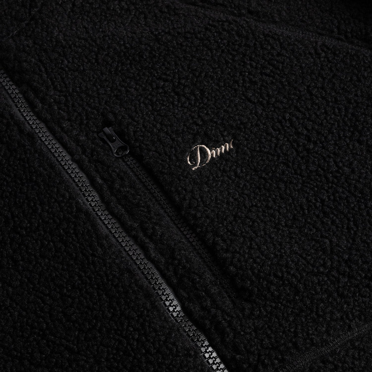 Dime Men Polar Fleece Sherpa Zip Black